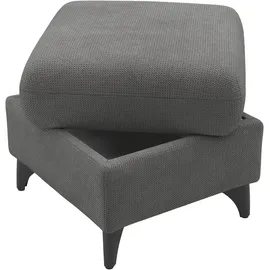 sit&more Polsterhocker Glendale mit Stauraum 58 x 48 x 58 cm Grau