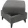 sit&more Polsterhocker Glendale mit Stauraum 58 x 48 x 58 cm Grau
