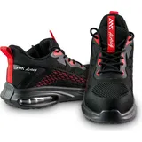 Arbeitsschuhe Sicherheitsschuhe Schutzschuhe S1 Halbschuhe Stahlkappe 44 - Schwarz - 44