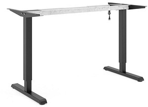 actiforce Steelforce Pro 300 Slim elektrisch höhenverstellbares Schreibtischgestell schwarz ohne Tischplatte, T-Fuß-Gestell schwarz 101,0 - 151,0 x 60,0 cm