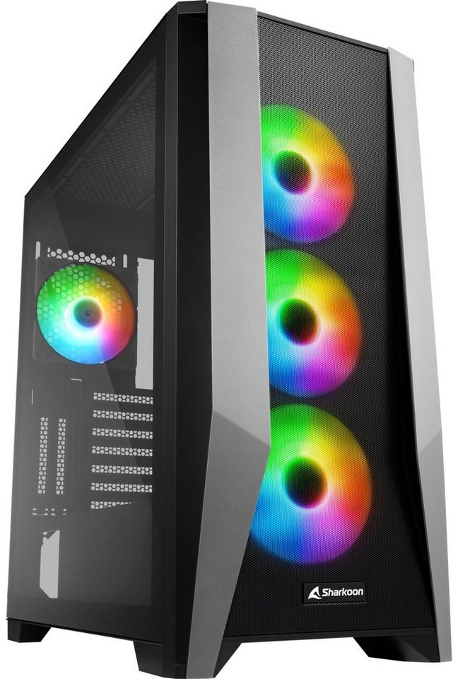 Sharkoon PC-Gehäuse Sharkoon TG7M RGB, Tower-Gehäuse, (Seitenteil aus schwarz