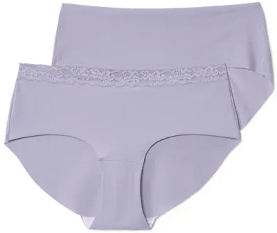 Tchibo - 2 Magic-Cut-Pantys - Lila - Gr.: S - lila - S 36/38