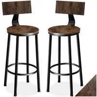 Tectake tectake® 2er Set Barhocker Poole 2