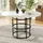 Okwish Esstisch rund 100 x 76 x 100 cm schwarz