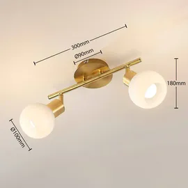 LINDBY Elaina 2-flg. Gold/Messing