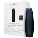 geske SmartAppGuidedTM MicroCurrent Face-Lift Pen | 6 in 1 Elektrisches Gesichtsmassagegerät Black