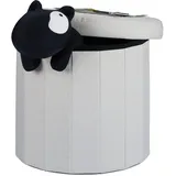 Relaxdays Hocker mit Stauraum 10022874_550 creme