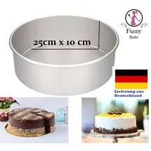 Cake Masters Profi Backform rund nahtlos 30 cm x 10 cm