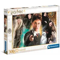 CLEMENTONI Harry Potter – Puzzle 500 Teile ab 9 Jahren, buntes Erwachsenenpuzzle mit kräftigen Farben, Geschicklichkeitsspiel für die ganze Familie, schöne Geschenkidee