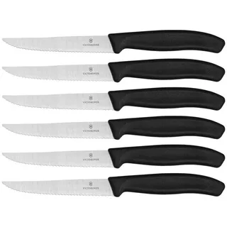 Victorinox Swiss Classic Steakmesser-Set 6-tlg. 11 cm Schwarz/Silber