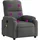 vidaXL Massagesessel Dunkelgrau Polyester 55,8 x 103,5 x 73,7 cm Grau mit Fernbedienung