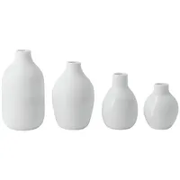 räder Mini Flaschenvasen 4er Set, weiß