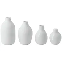 räder Mini Flaschenvasen 4er Set, weiß