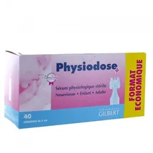 PHYSIODOSE Gilbert Physiodose Physiological Serum - Box Of 40 Single Doses , 5 Ml (1Er Pack)
