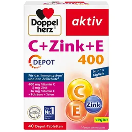 Doppelherz Aktiv Vitamin C + Zinc + E Tabletten 40 St.