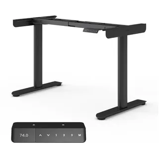 Ergotopia Desktopia One – Höhenverstellbarer Schreibtisch Gestell, Elektrisch höhenverstellbares Tischgestell, TÜV-geprüft, Schreibtisch höhenverstellbar mit Doppelmotor-System, 7 Jahre Garantie
