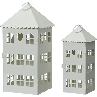 Decoris Laterne Eisen 23 & 30cm Set2
