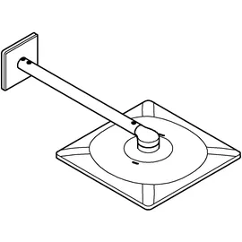 Grohe Rainshower SmartActive Cube Kopfbrause, 2 Strahlarten, 26479GL0,