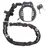 M-Wave Ringchain XL Schwarz Rahmenschloss mit Kette