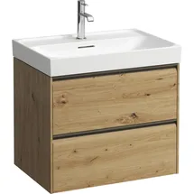 Laufen MEDA Waschtischunterbau, 2 Schubladen, wildeiche