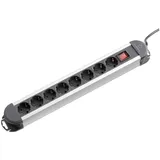 Renkforce Steckdosenleiste 1,50 m Schwarz/Silber 1 St.