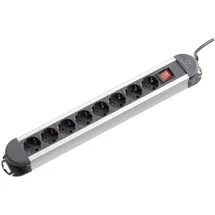 Renkforce Steckdosenleiste 1,50 m Schwarz/Silber 1 St.