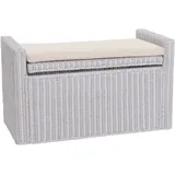 MCW Sitzbank Genua Rattan 88cm ~ weiß
