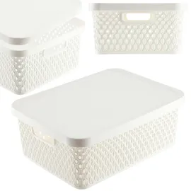 Kadax Aufbewahrungskiste 12 l 1-tlg. weiß