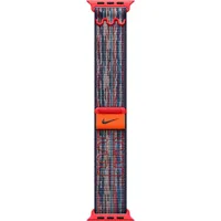 Apple Nike Sport Loop Armband 46mm Blau, Rot Watch Ultra 2, Watch Ultra, Watch Series 10, Watc