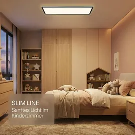 B.K.Licht LED Panel 1 58x20 cm eckig schwarz