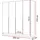 lookway Drehtürenschrank Aurel 200 x 200 x 57 cm Beige