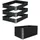 Trutzholm Hochbeet 3er Set Palettenrahmen 120 x 80 x 60 cm Schwarz