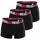 Diesel UMBX-DAMIENTHREEPACK Boxershorts Schwarz L 3er Pack