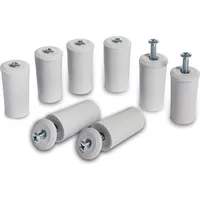 Inovatec 8 x Anschlagstopper 40 mm, grau