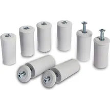 Inovatec 8 x Anschlagstopper 40 mm, grau