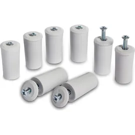 Inovatec 8 x Anschlagstopper 40 mm, grau