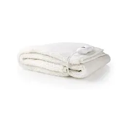 Nedis Elektrische Bettdecke weiß Polyester B/H/L: ca. 150x2x80 cm ca. 120 W - Weiss
