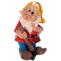 BIRENDY RIESIGER Zwerg, Gartenzwerg XXL Gartenwichtel NF14286 Groß 41cm