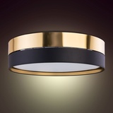 TK Lighting Deckenleuchte Hilton, schwarz/gold, Ø 60cm