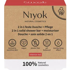 Niyok 2in1 Feste Dusche + Pflege Intense Red 80 g
