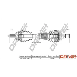 Dr!ve+ Antriebswelle 556mm Vorne Links Rechts Passend Für Volvo Xc60 Dp2110.10: Antriebswelle Dr!ve+: Dp2110101730 Era Benelux: Da718901 Esen Skv: 40s