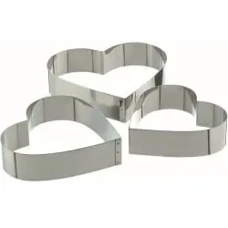 SCHNEIDER Tortenring, Herz 155210 , 200 mm, Höhe: 50 mm
