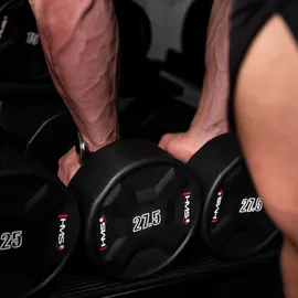 HMS HPC Kurzhantel Fitnesshantel 27,5 kg schwarz|grau