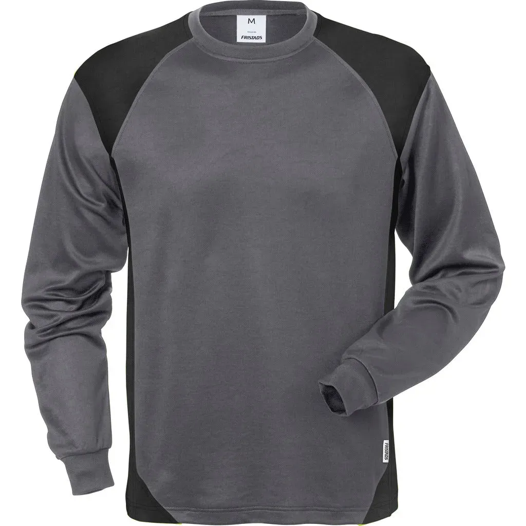 Langarm-T-Shirt 7071 THV -  grau / schwarz / 2XL