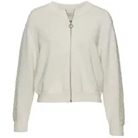VIVANCE Ajourstrickjacke Damen creme Gr.36/38