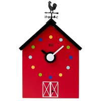 Kookoo RedBarn (groß), Bauernhaus Uhr mit 12 Tierstimmen, einem