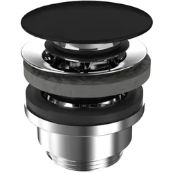SCHÖNER WOHNEN-Kollektion SKAGEN Push-To-Open Ventil, Badkeramik, schwarz matt