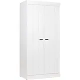 Woood Drehtürenschrank Connect 94 x 195 x 53 cm Weiß