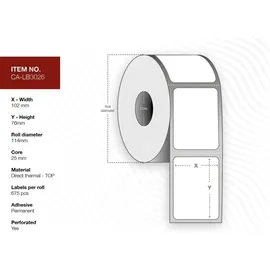 CAPTURE Label 102x76, Core 25
