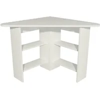 Asir Skye Decor, Corner - White, Schreibtische, Weiß, 80